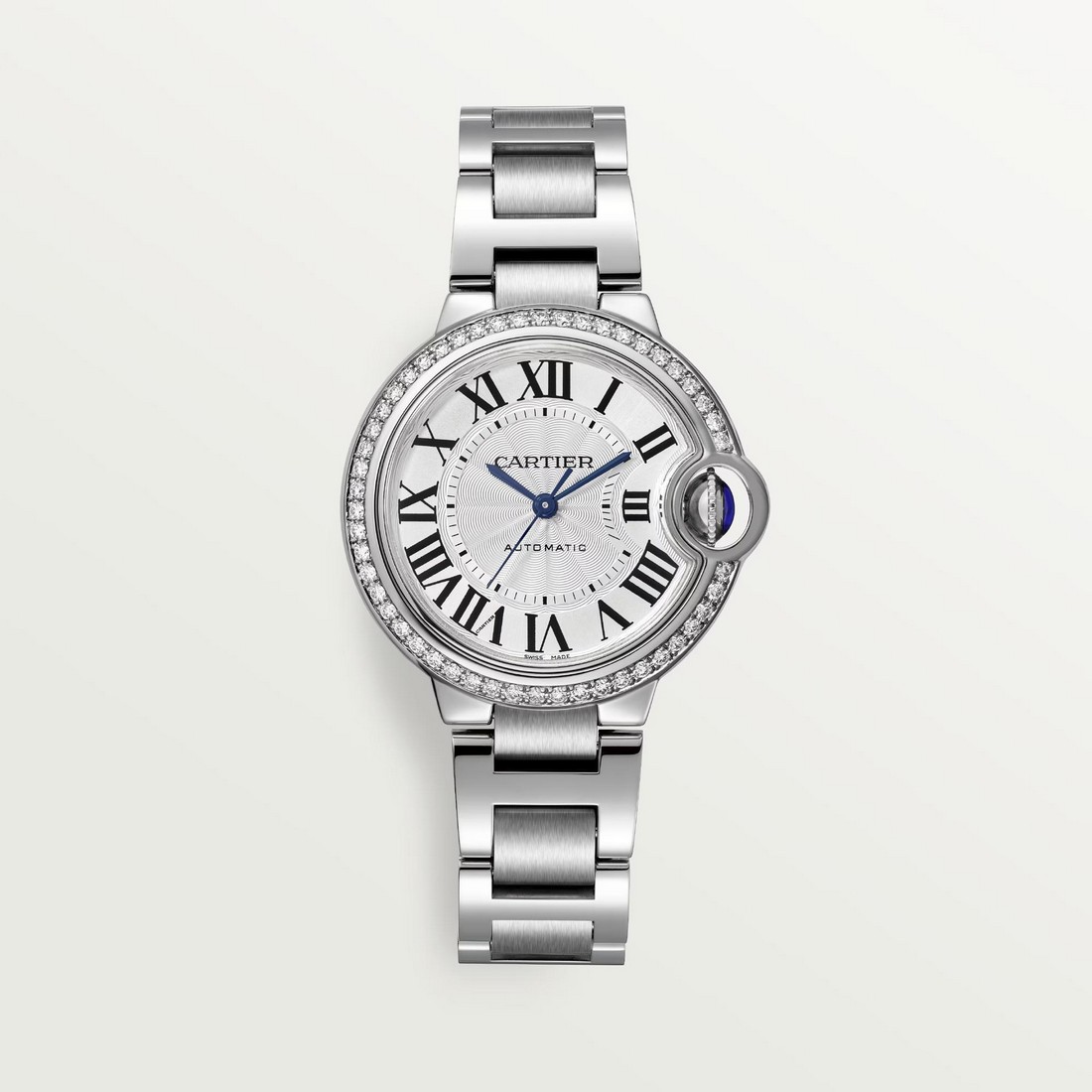 Đồng Hồ Cartier Ballon Bleu De Cartier Watch 33mm Nữ Xám